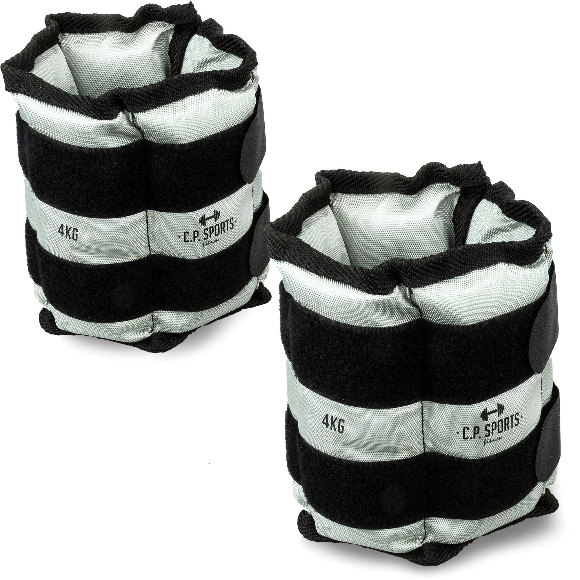 C.P.Sports Gewichtsmanschetten Paar (2er Set) oder Kombi-Packs für Handgelenk & Fußgelenk | Gewichte für Arme & Beine | 0,5KG – 8KG | Ankle Weights für Fitness, Joggen, Ausdauer, Krafttraining, Gym