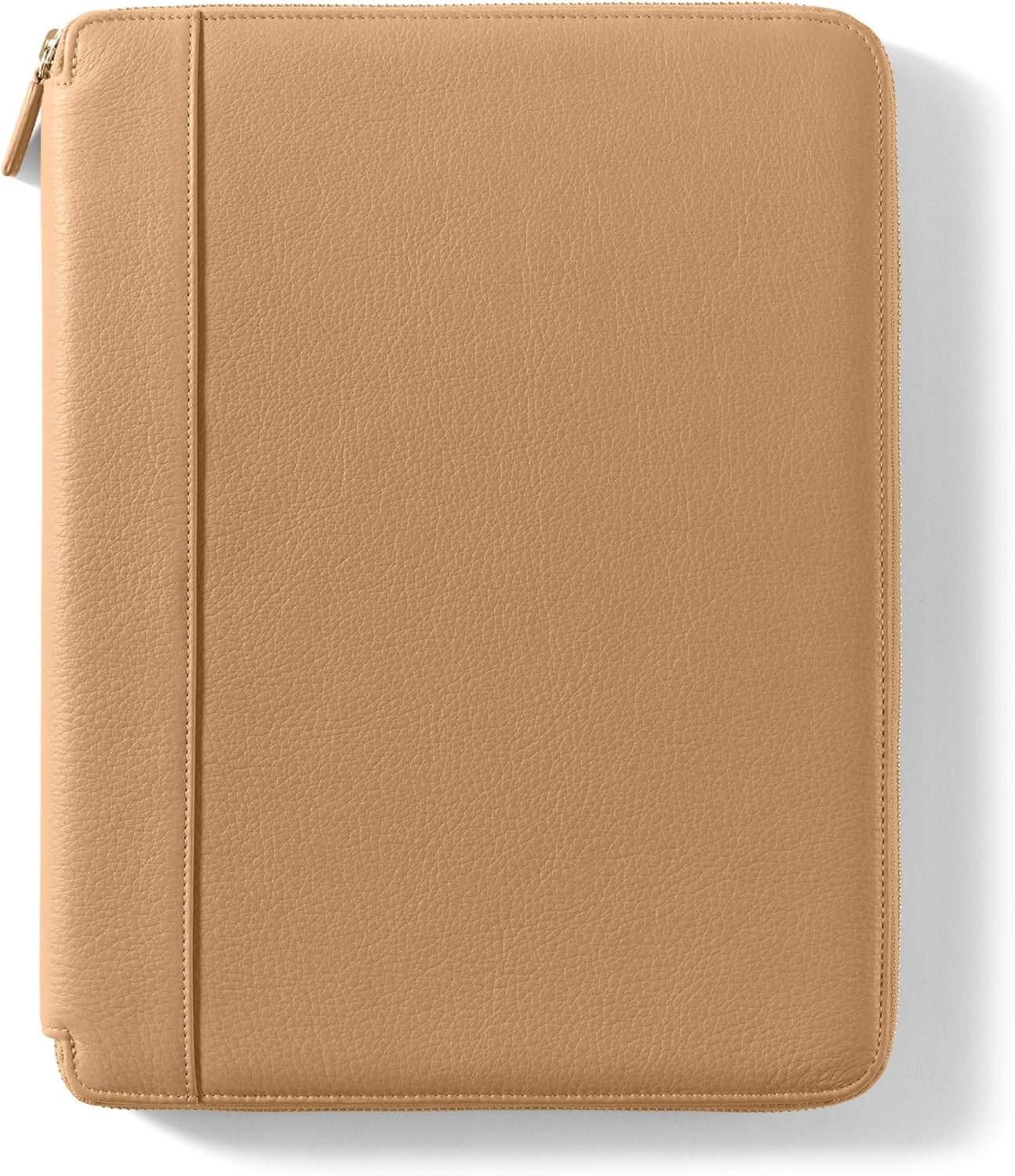 Leatherology Camel Full Grain Leather Tablet Portfolio – Professional Padfolio Organizer for 12.9-Inch Tablets, Notepad & Documents – Business Folder with Card Pockets, Pen Loop & Paper Pad