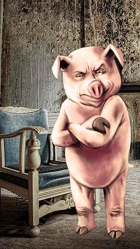 Creepy Pig Wallpaper