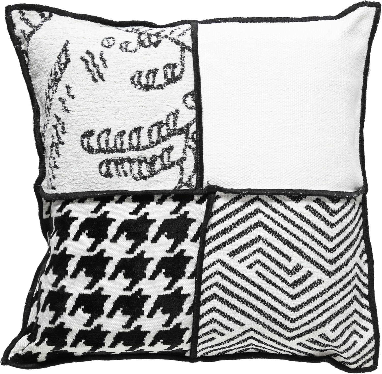 Mudo Concept Pam Kırlent Siyah Beyaz 45 x 45 cm