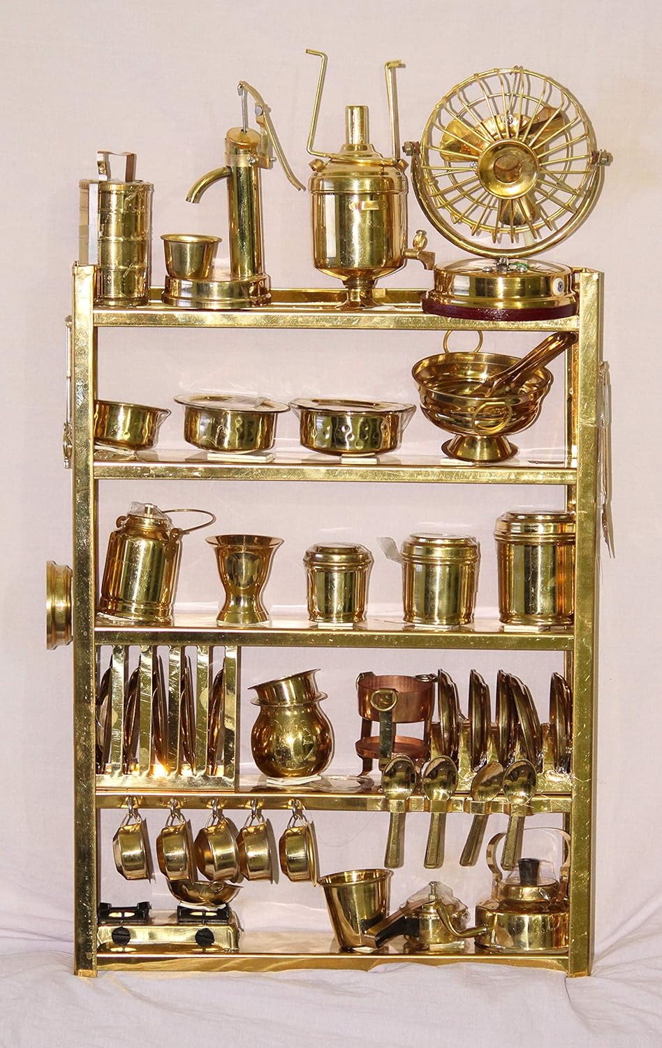 Buy Miniature Brass Kitchen Set bhatukali Online at Low Prices in India