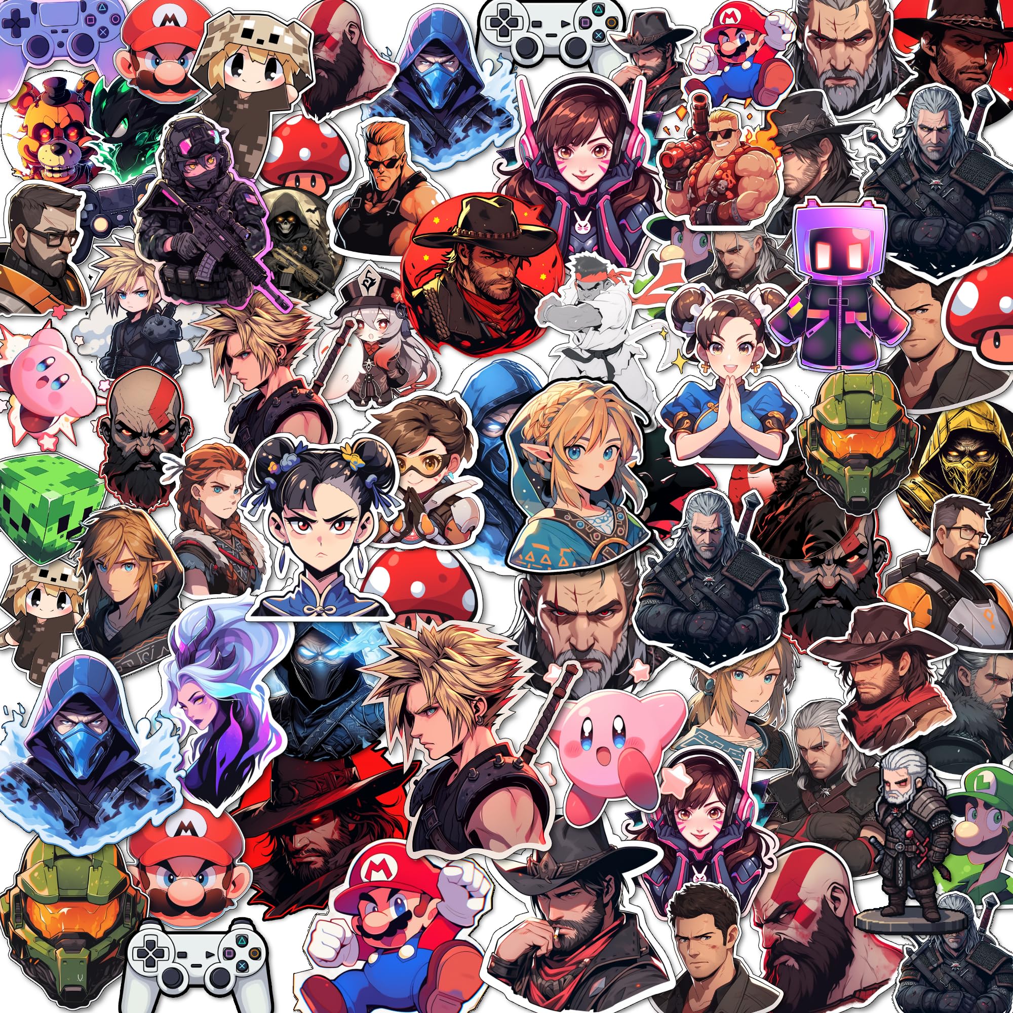 Thinking how Game Stickers Pack of 50 Vinyl Stickers for Laptop, Mobile, Journal, Bike, Helmet, Bags and Scrapbook Stickers of Popular Video Games (B0D8BZVR7S) Amazon Price History, Amazon Price Tracker