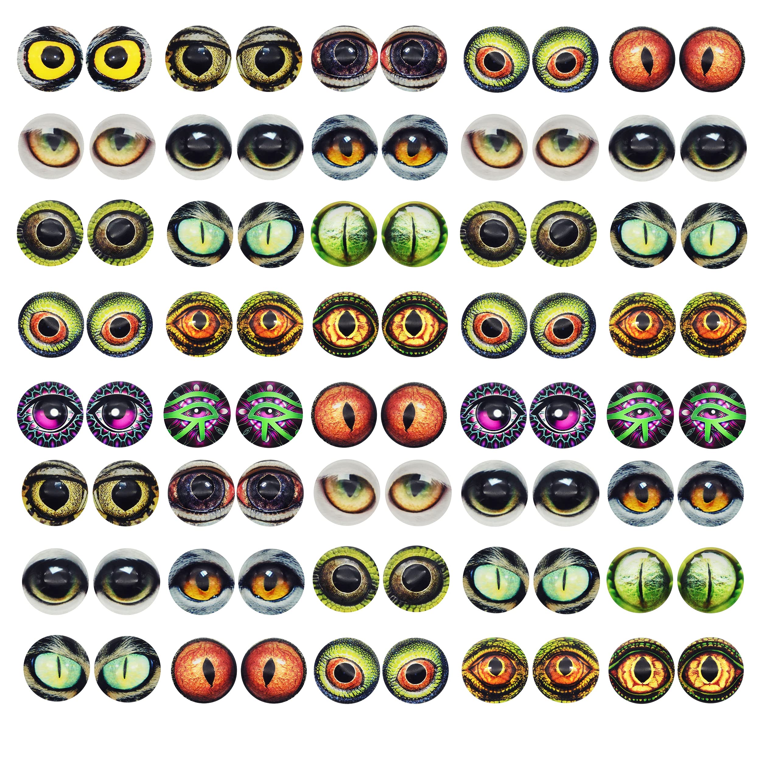 Cabochons en verre pour fabrication de poupées et ateliers de loisirs créatifs en famille