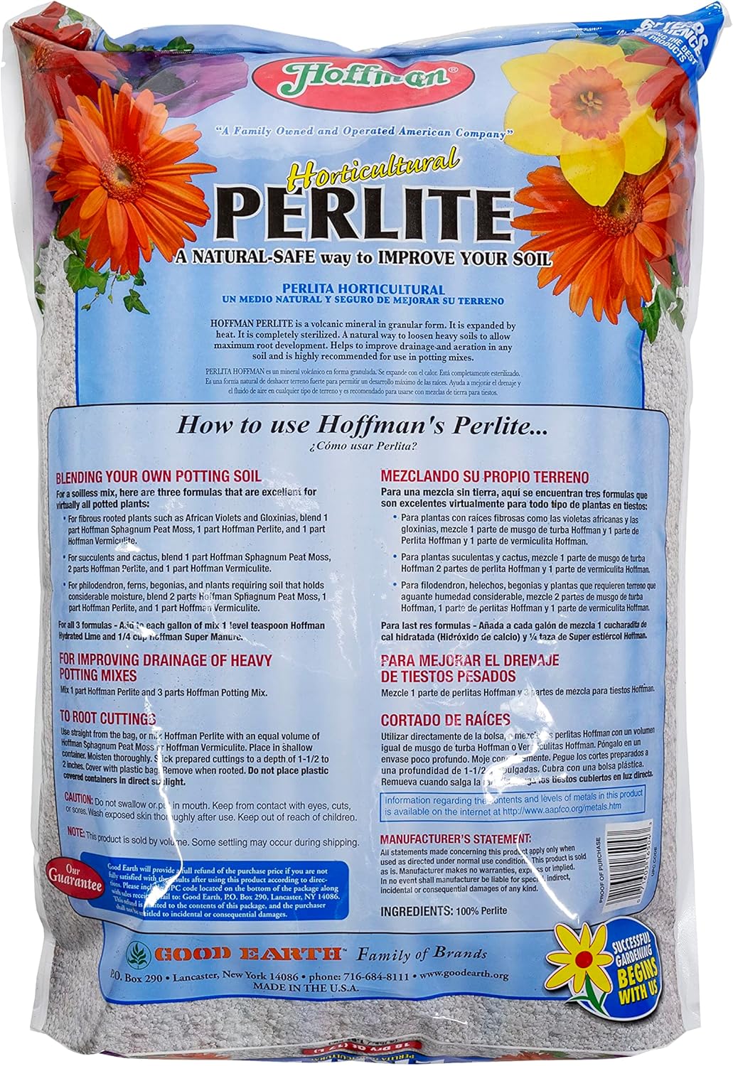 Hoffman 16504 Horticultural Perlite, 18 Quarts, 2 Pack
