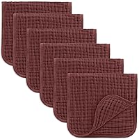Vista 44 de Comfy Cubs - Paquete de 10 paños de muselina para eructos, 20 x 10 pulgadas, grandes, 6 capas, 100 % algodón, ultraabsorbentes, suaves, seguros