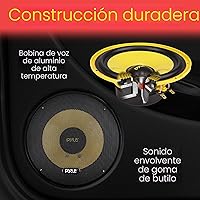 Vista 3 de Pyle Sistema de altavoces de componentes personalizados de 2 vías, 6.5 pulgadas, 400 vatios, con cesta de plástico electrochapado, envolvente