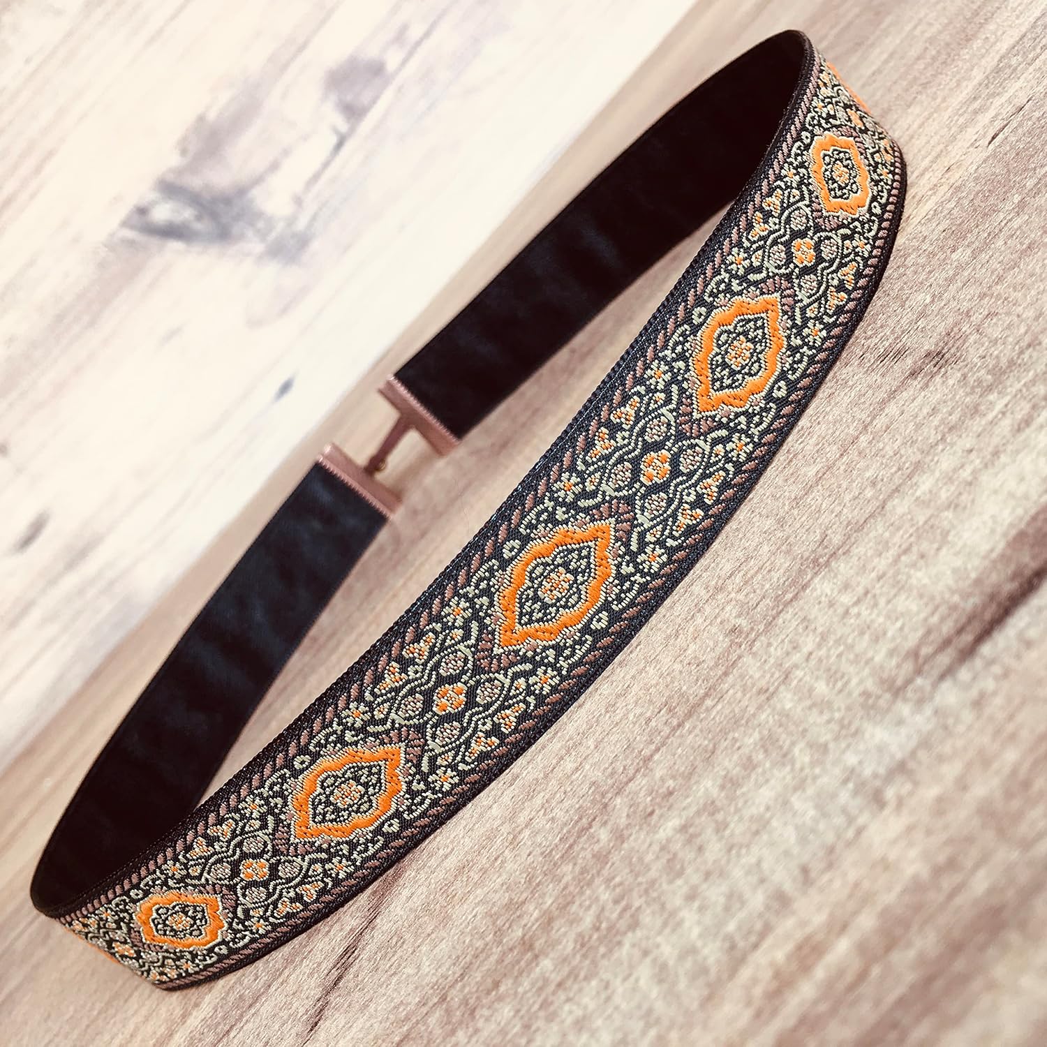 Cowboy hat Accessories, Adjustable Fedora Hat Band, Hatband Colors Orange, Brown, Black, Cream, Unisex Western Hat Belt
