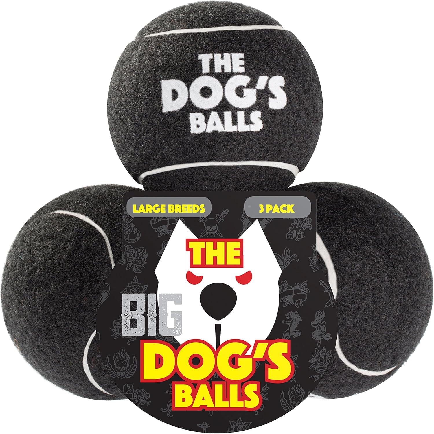 dogs balls black