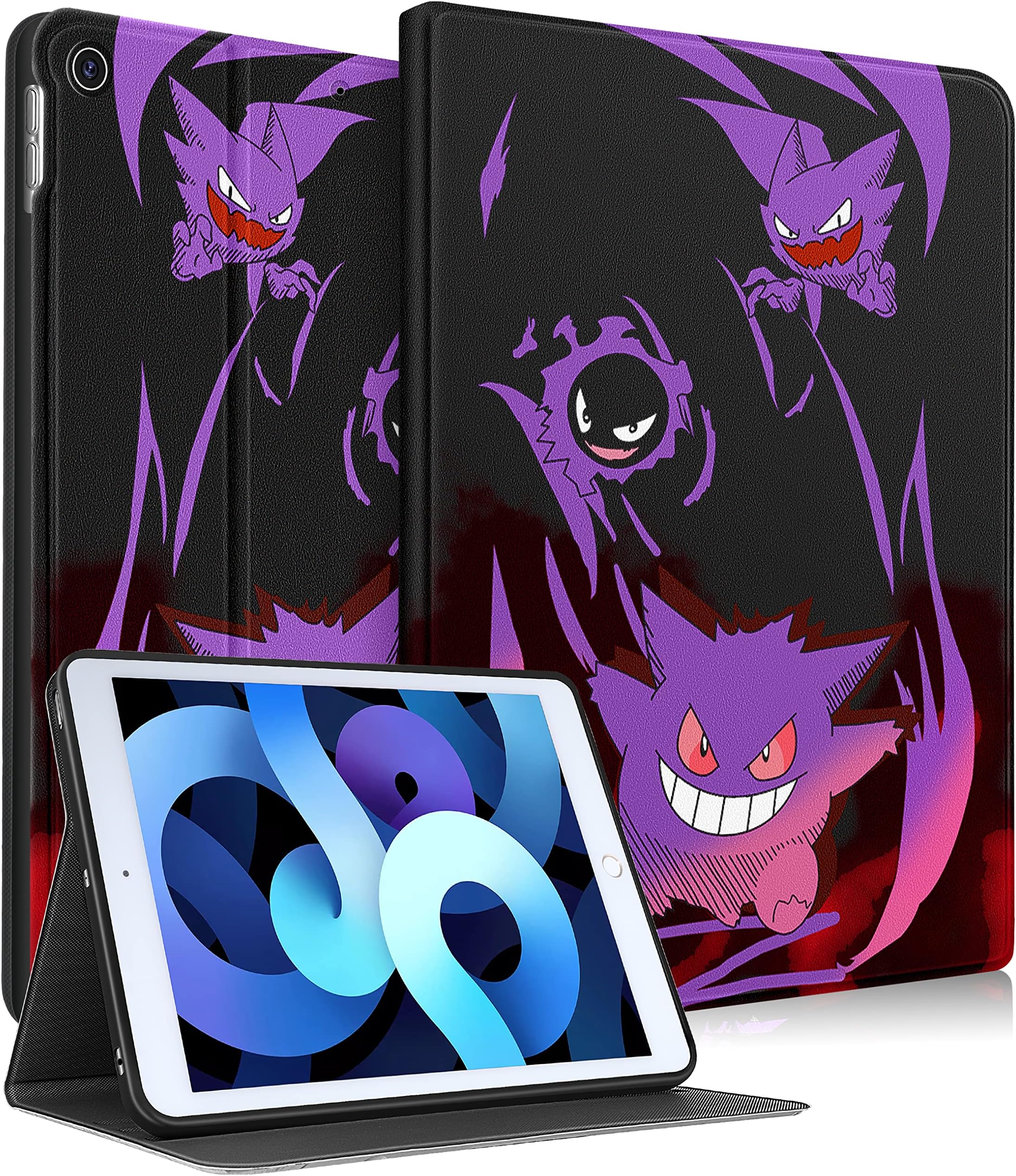 Cute Case for iPad 9th/8th/7th Generation Cute Cartoon Character - Pattern Girly Kawaii Smart Covers for Teens Women Girls Kids Folio Case for iPad 7th/8th/9th, Zise