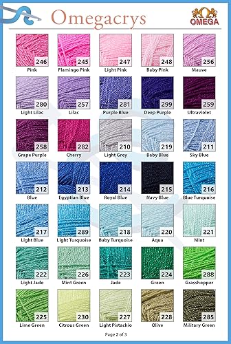 Miniatura 4 de OMEGA CRYS 100grs - Hilo de cristal fino, ideal para todas las manualidades, color 01-blanco 200