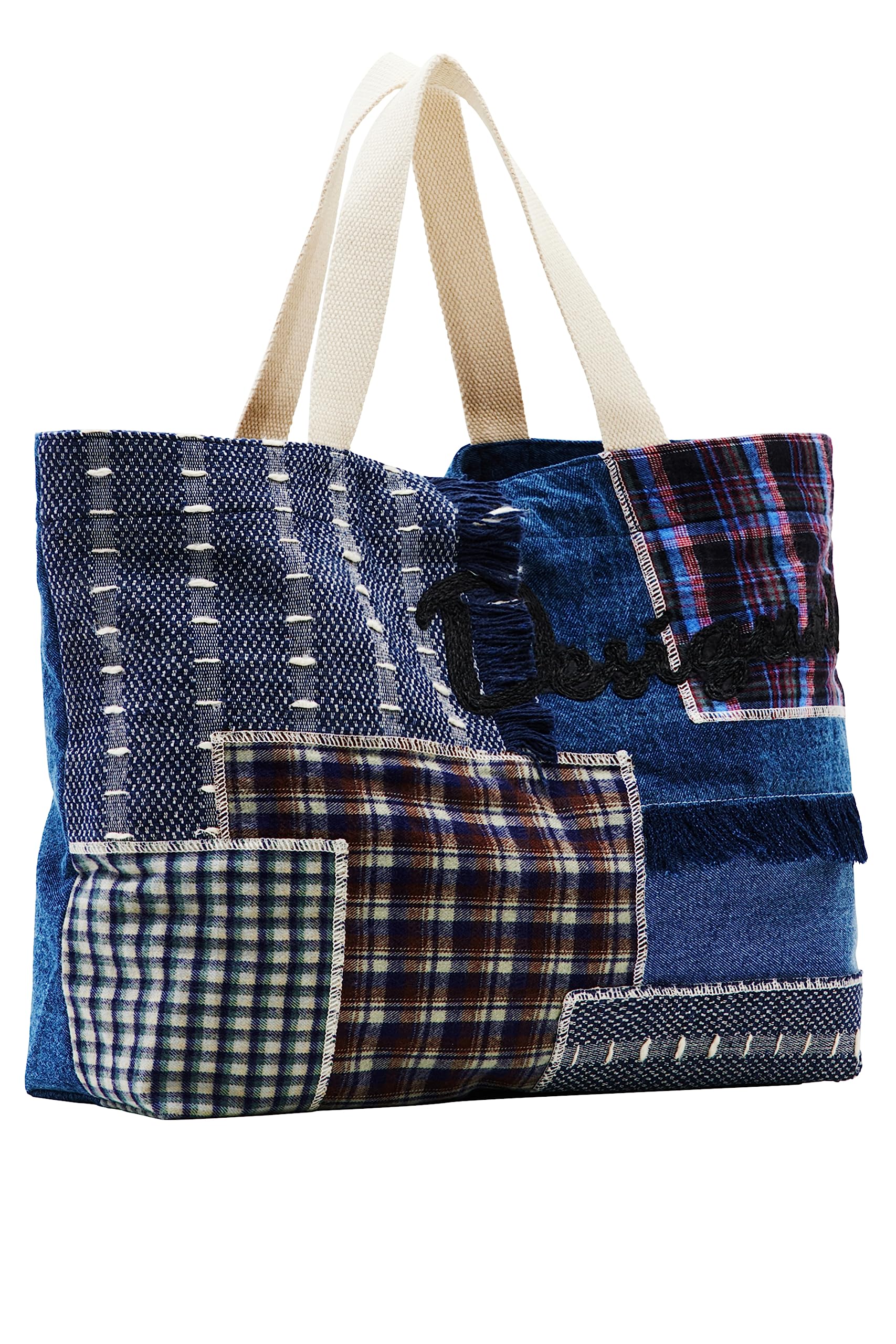 Desigual Schultertasche Accessories Shopping Bag Blue mehrfarbig