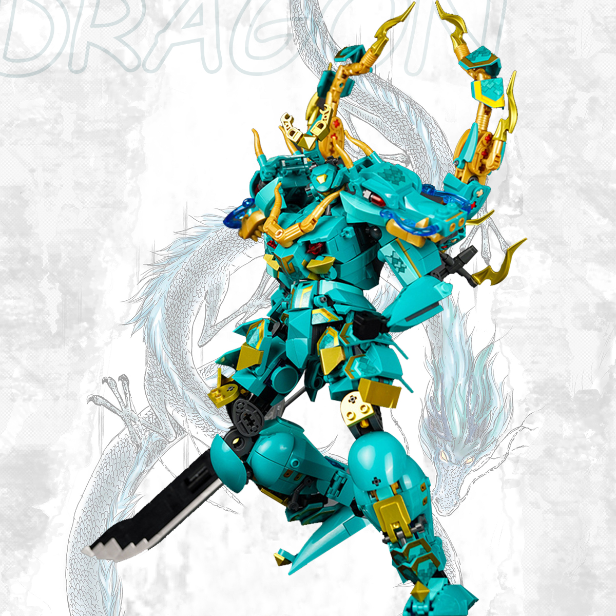 Amazon.com: DAHONPA Dragon Transforming Mech Building Blocks Set