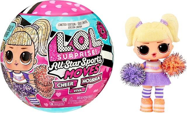 L.O.L. Surprise! Cheer Series All Star Sports Moves Lalka, Wielokolorowy, od 4 Lat