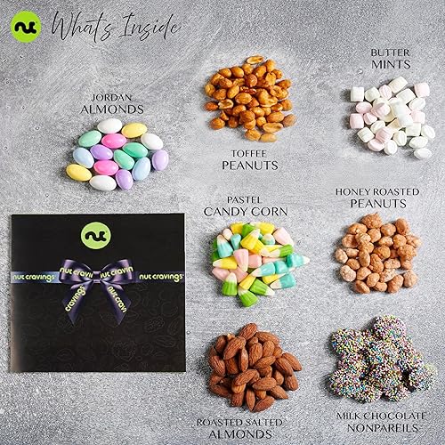 Miniatura 89 de NUT CRAVINGS - Cesta de dulces Diwali con frutos secos mixtos en caja de oro verde (4 surtidos) Arreglo de alimentos, paquete de cuidado de 1. Rojo