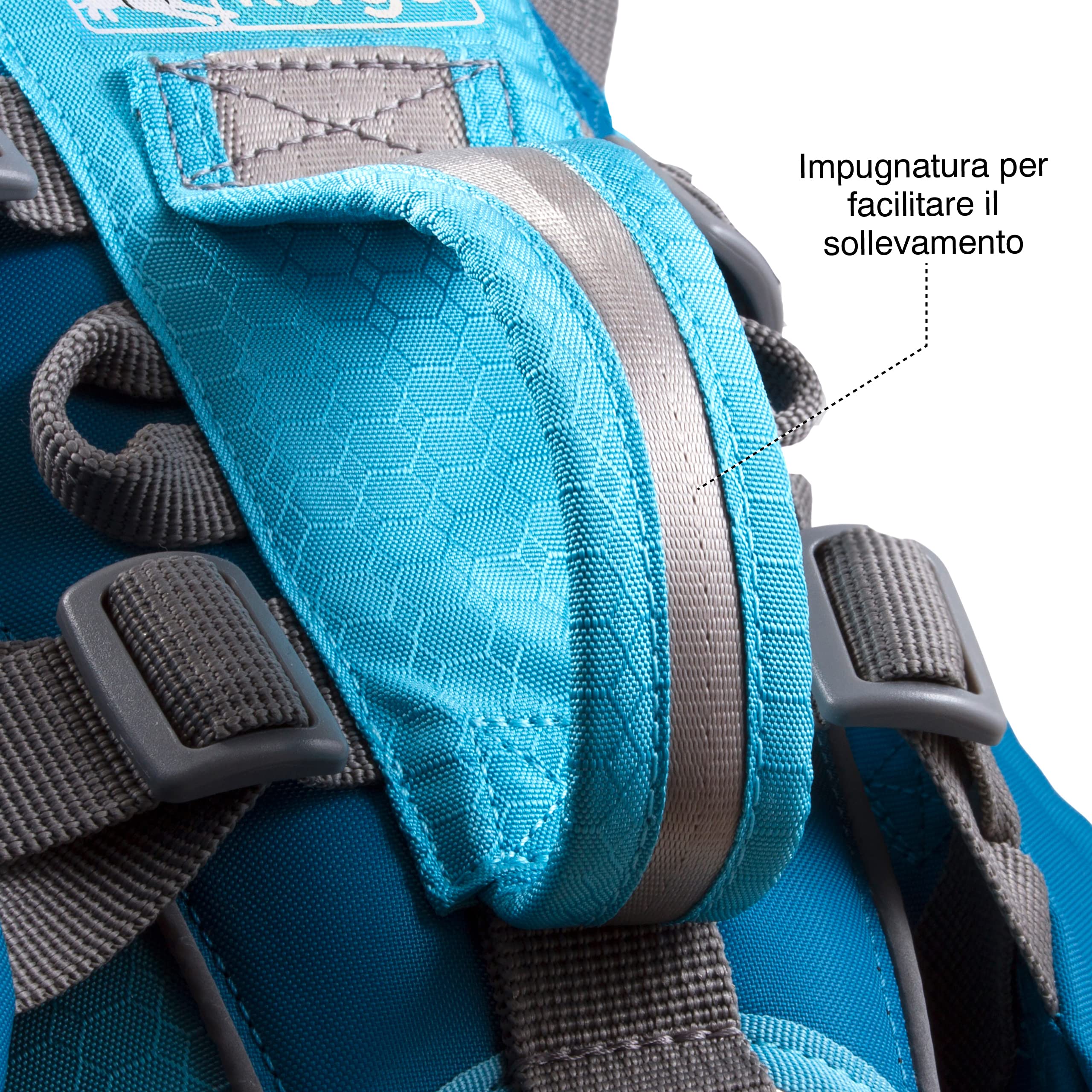 Kurgo Baxter - Zaino per Cani da Escursione con Supporto Ergonomico per la Schiena, Carico Bilanciato e Borse Laterali Resistenti - Per Cani 14–39 kg - Nero e Arancione