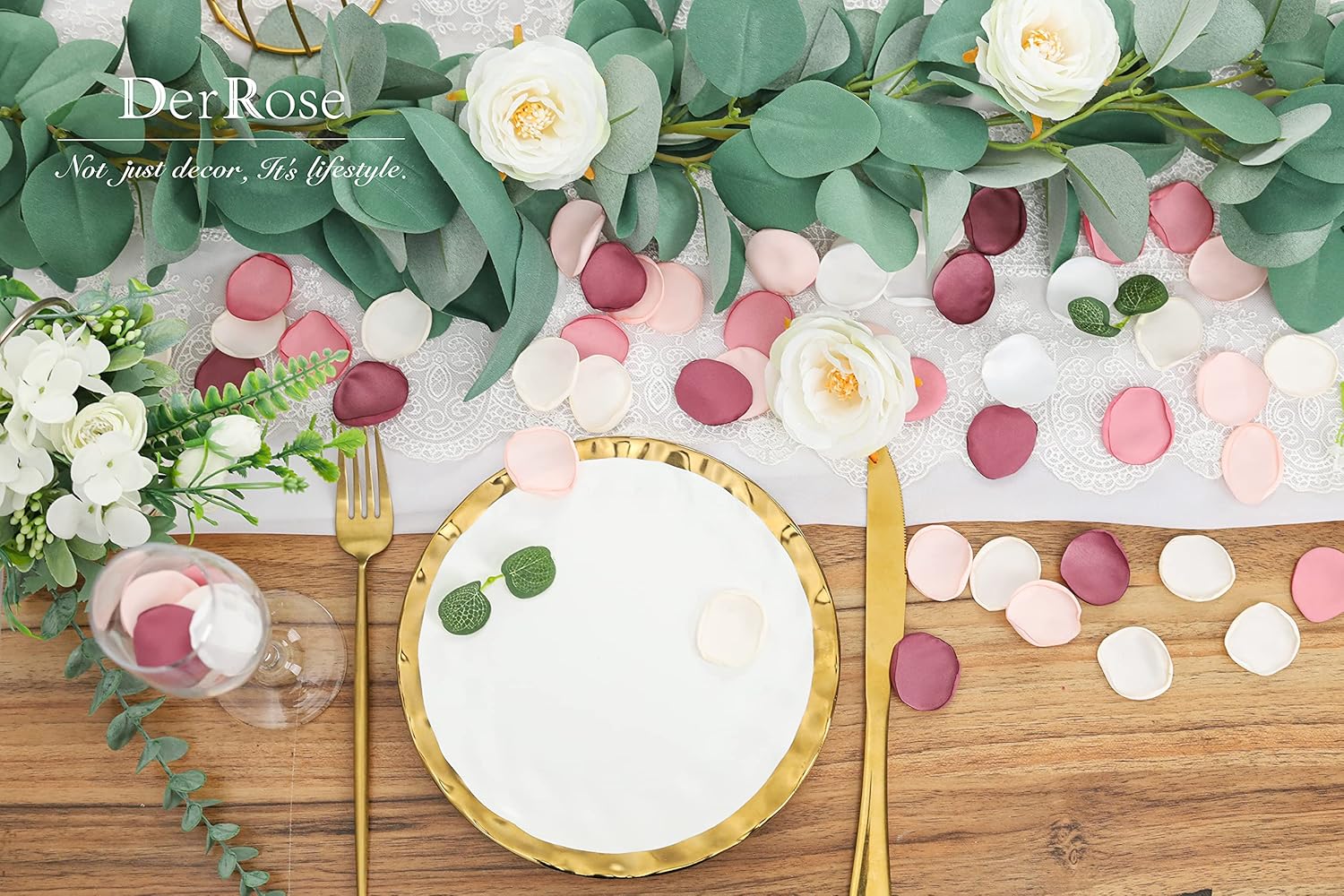 Amazon 造花 シルクローズ花びら 300枚 フラワーガール 散らばる花びら 結婚式 通路 センターピース テーブル 紙吹雪 パーティー 景品 ホームデコレーション 造花 オンライン通販