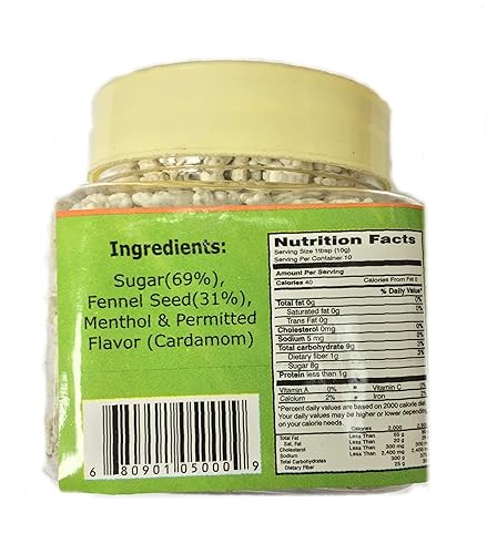 Miniatura 3 de Rani Sweet Mentol Hinojo caramelo (Madrasi Saunf) 3.5 oz (100g)  Golosina digestiva india después de la comida  Vegano  Apto para gluten  Sin OMG