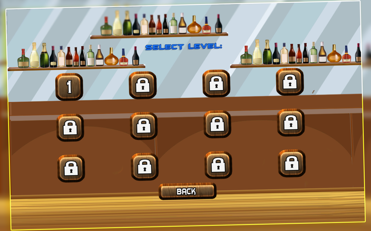 Bar Drinking Game The tavern lounge patron thirsty for beers Gold