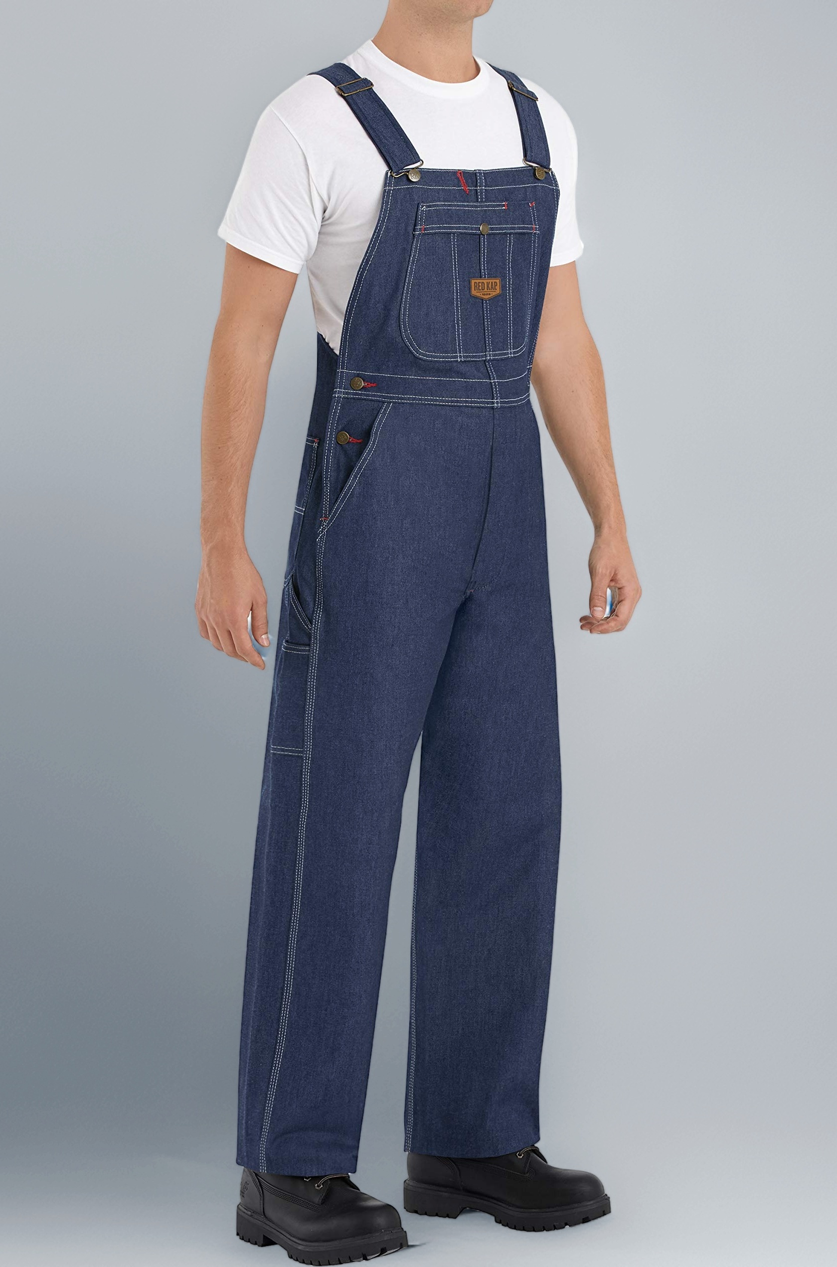 Men's Denim Bib Overall , Denim, 40x30