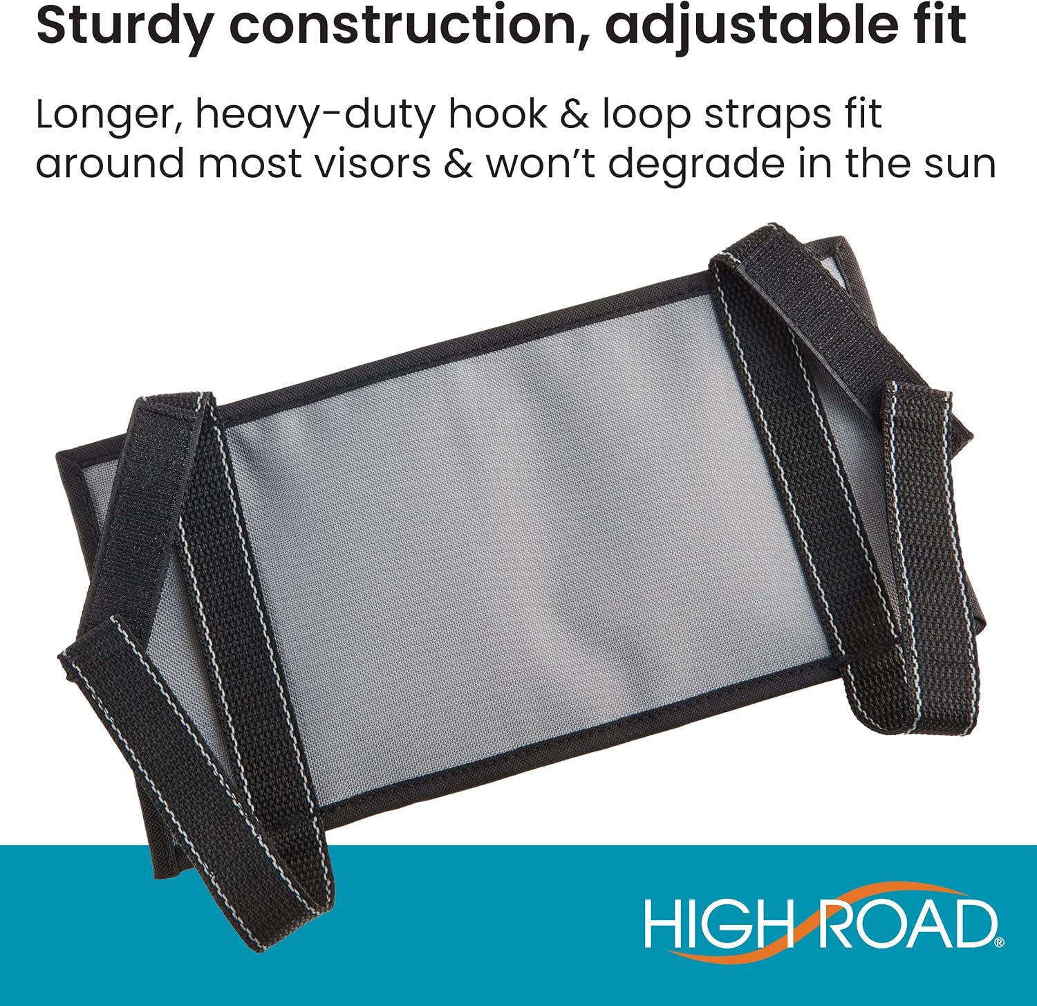 High Road Car Visor Organizer with Clear Registration and Insurance Pocket, Zippered Pockets, Sunglasses Holder and Heavy Duty Long Straps to Fit Most Visors