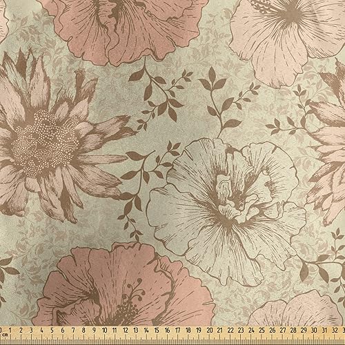 Vista 839 de Lunarable The Yard, tela azul real de The Yard, patrón de cerámica inspirado en el Medio Oriente estilo marroquí, estampado oriental, tela de satén