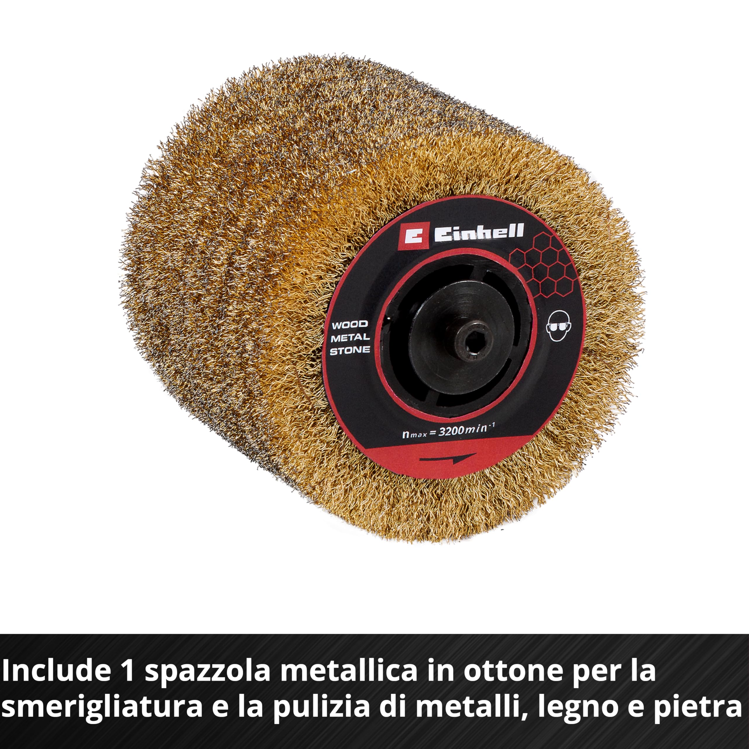Levigatrice a spazzola Einhell Professional TP-BR 18/32 Li BL-Solo PXC (18 V, 1300 W, Brushless, max 3.200 giri/min. per spazzole da 120 mm, inclusa spazzola in fibra sintetica, batteria esclusa)