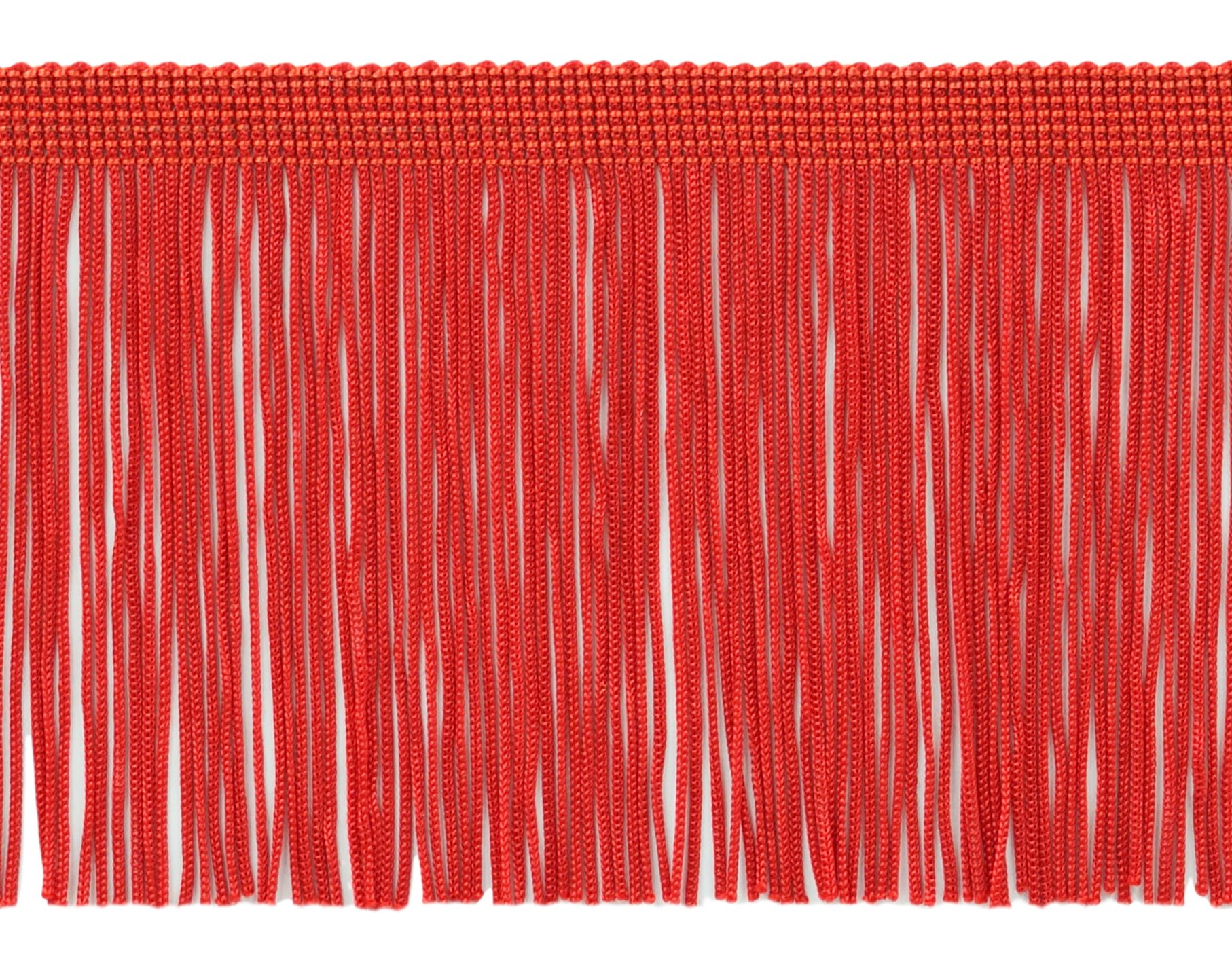 Frange chainette rouge 10cm pour sublimer vos costumes de danse et canapés 10m