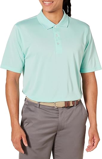 Amazon Essentials Mens Regular Fit Golf Polo Shirt, Moisture-Wicking Quick Dry, Recycled Polyester, Short Sleeve