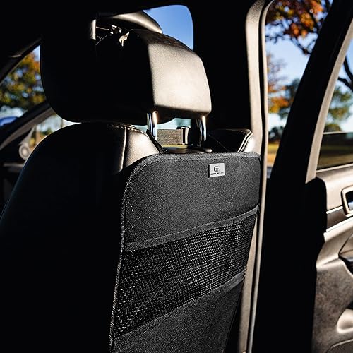 Miniatura 8 de Gear - Juego de 2 alfombrillas protectoras para asiento trasero, color negro, resistentes para asiento de automóvil, protección contra el asiento