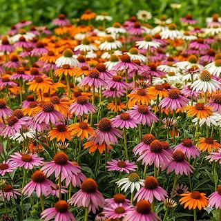 GardenersDream 5X Echinacea Pflanzen in Töpfen – Orange, Rosa, Lila und Weiße So
