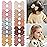 CLLOT Girls Hair Bows Linen Fabric 3.5 Bows Alligator Clips Hair Accessories for Little Girls Toddlers Kids and Teens,20 Pieces