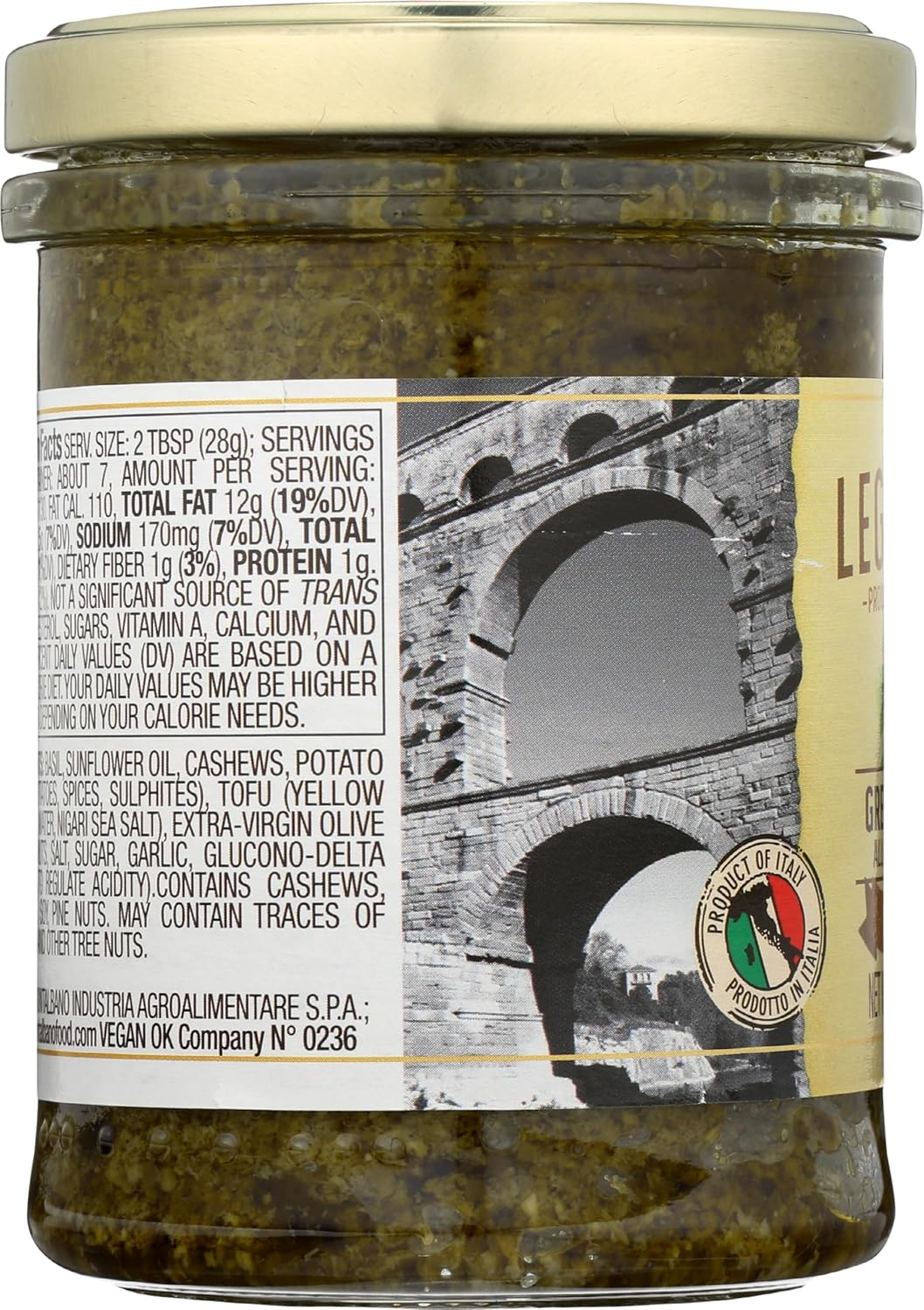 Legnano Genovese Pesto Sauce, Vegan, 6.5 Ounces (Pack Of 6)