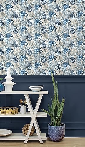 Miniatura 2 de Tommy Bahama Surface Style - Papel tapiz para despegar y pegar, papel tapiz botánico para dormitorio, tocador, cocina, vinilo, cobertura de 30.75