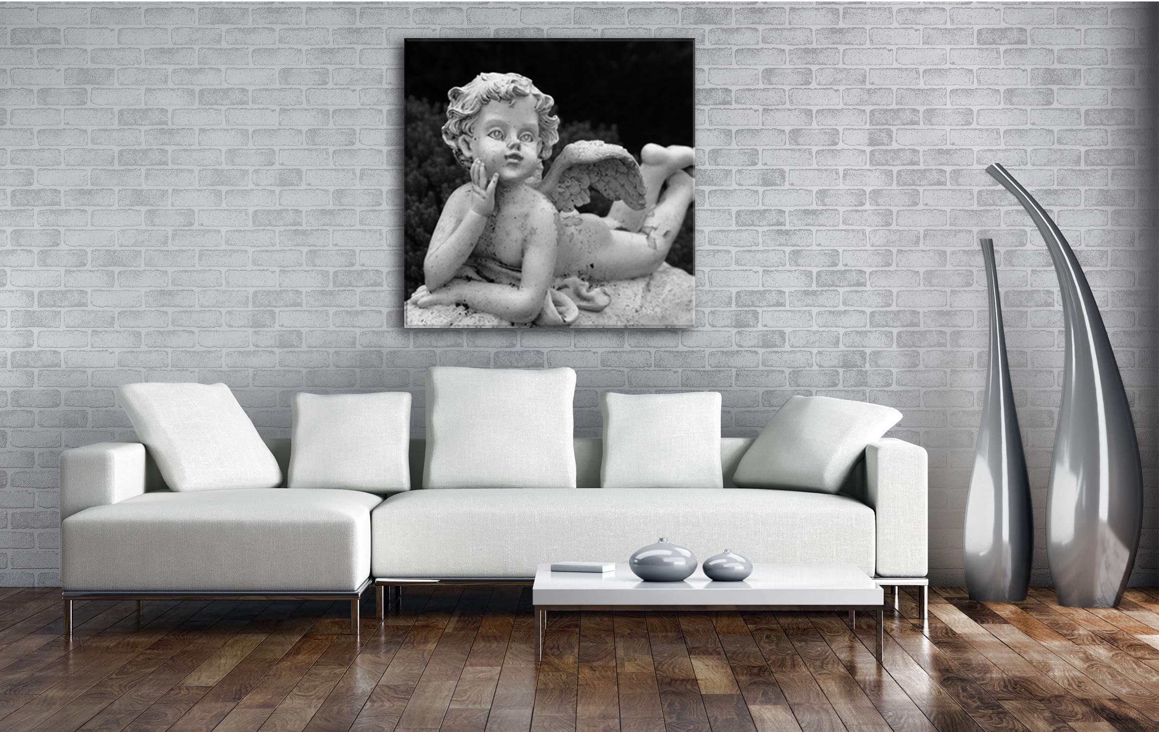 Stampa su tela raffigurante immagini di Ali d' Angelo Gold. – GMK Design. Design che Illumina: Lampadari e complementi d' arredo