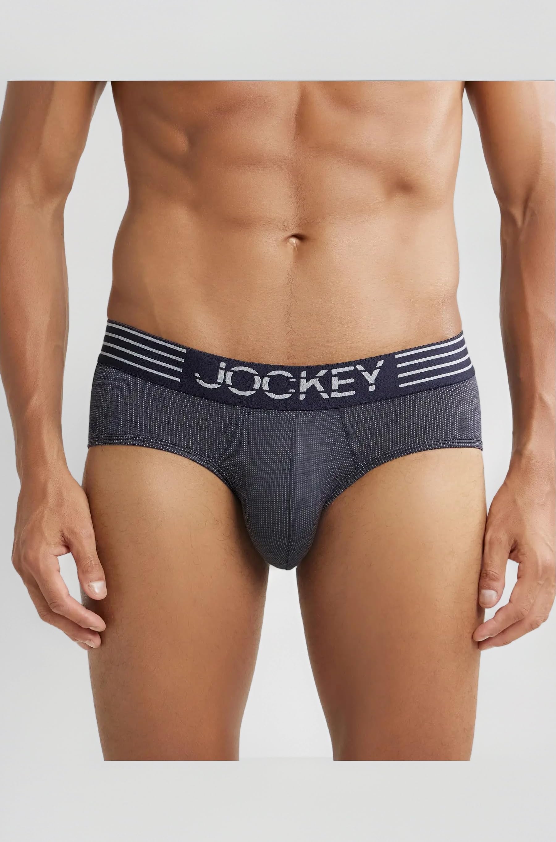 MM04 Men's Microfiber Mesh Elastane Stretch Active Wear Sports Brief with Stay Dry Technology
