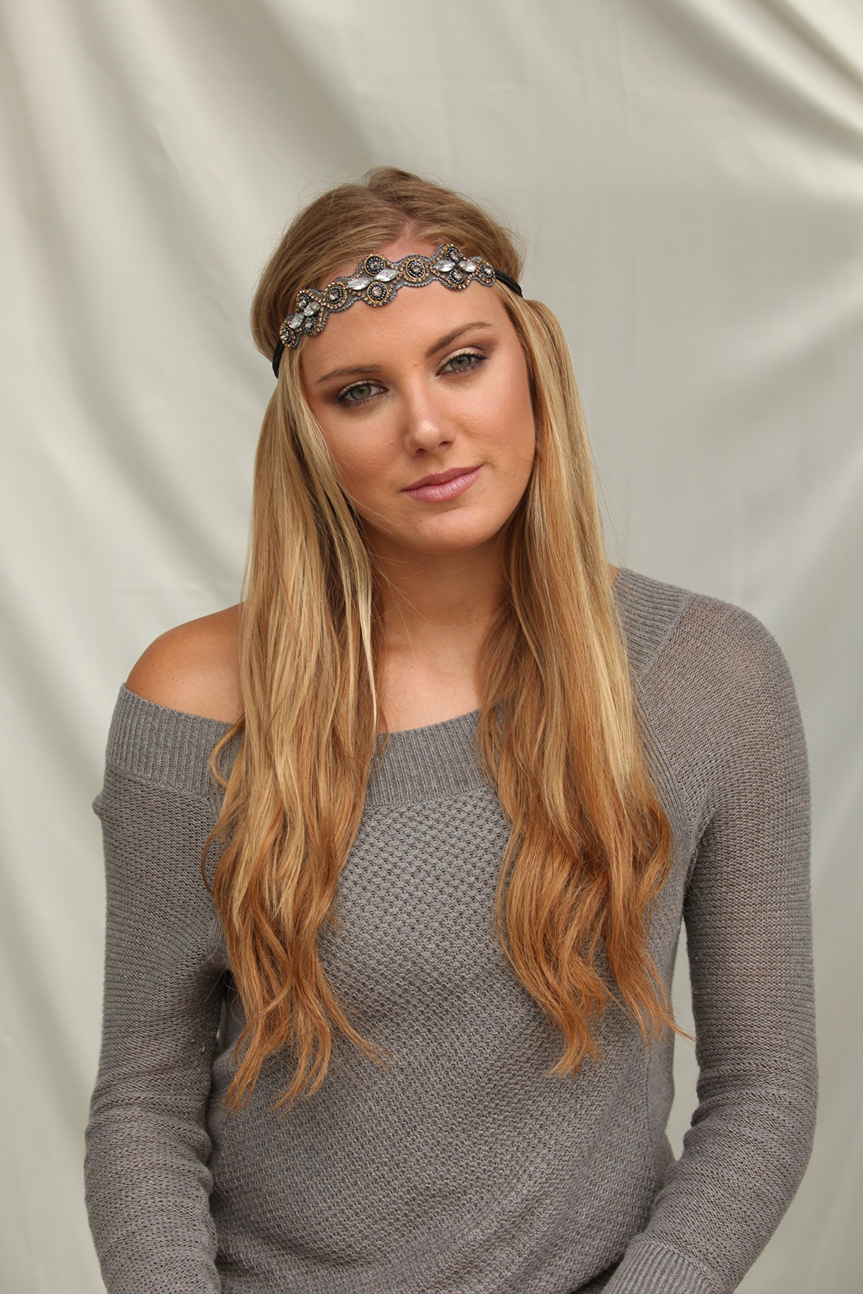 Amazon.com : KC Republic Urban Gypsy Grey Rhinestone 