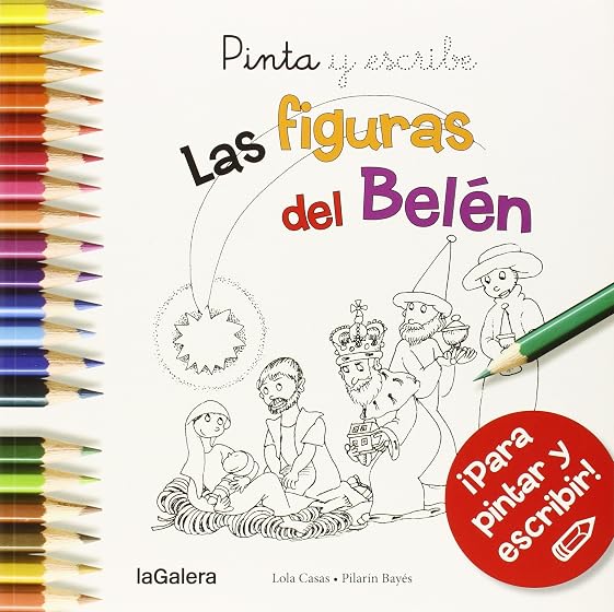 Pinta y escribe Las figuras del Belén
