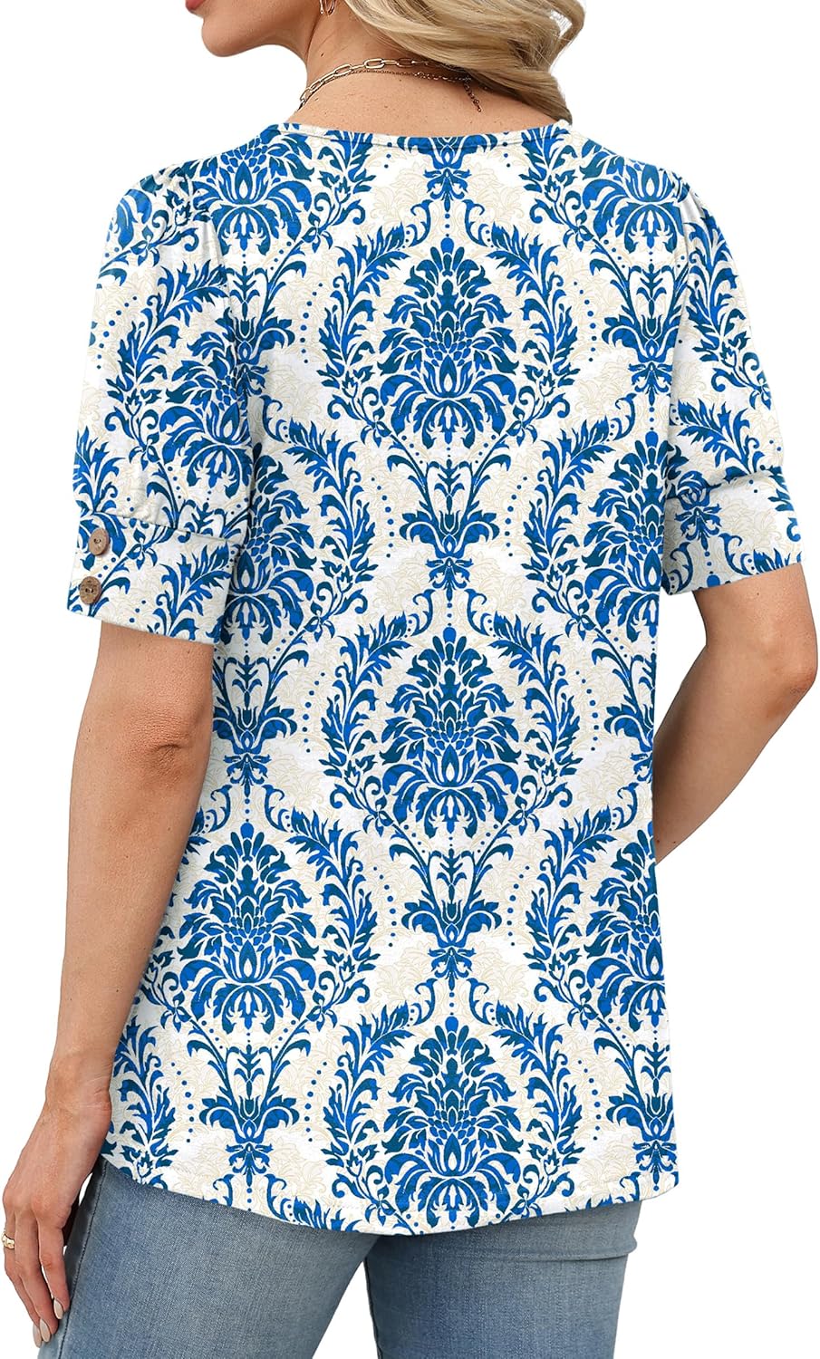 WIHOLL Womens Tops Summer Short Sleeve Shirts Square Neck Spring Outfits 2026 Fashion Clothing Blouses - Image 4