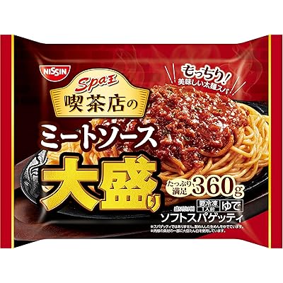 [冷凍] 日清スパ王 喫茶店のミートソース 大盛り 1人前 ×7個