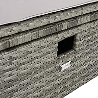 Vista 10 de Safavieh PAT7515B Collection Pramla - Juego otomano de 4 piezas para exteriores