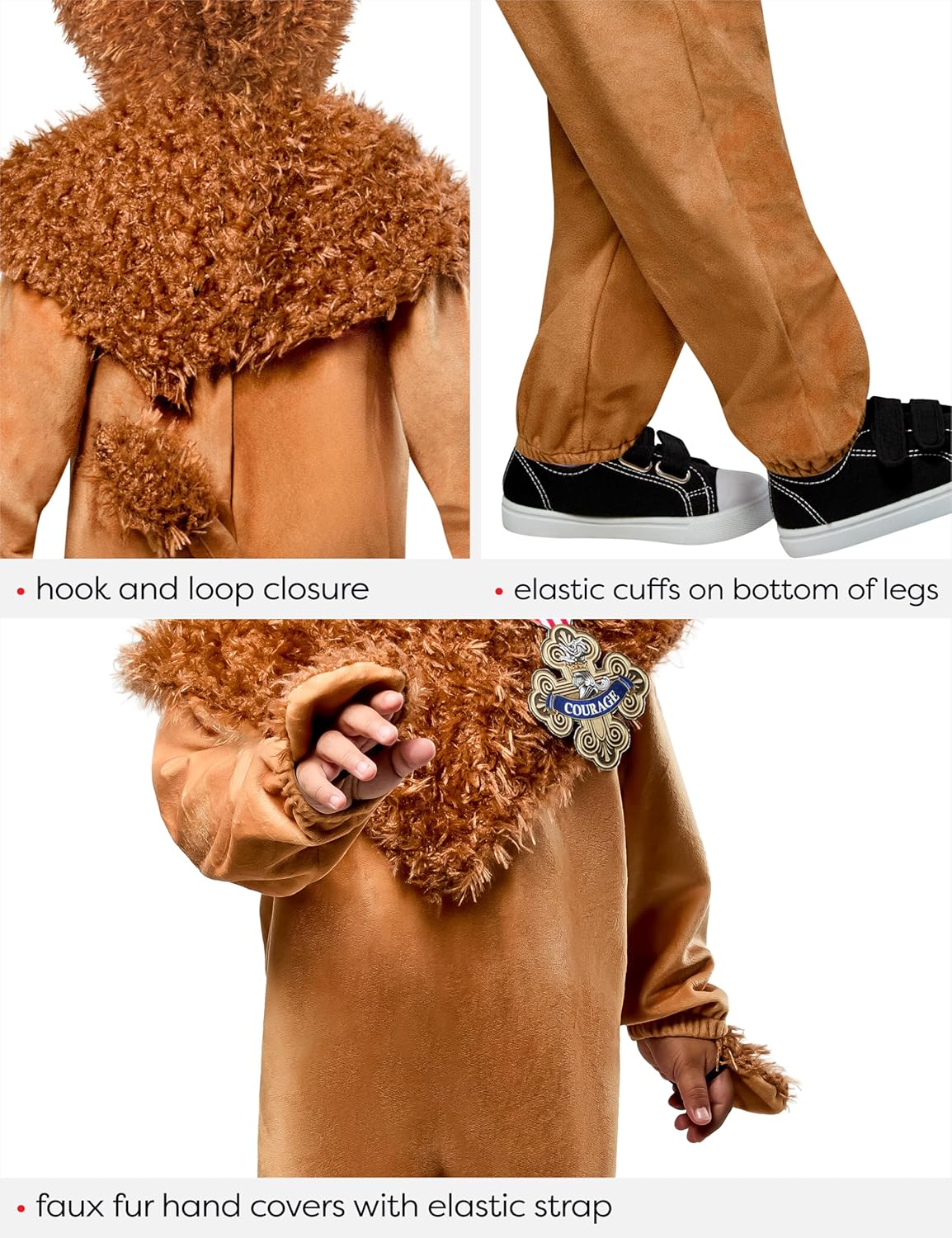 Rubies The Wizard of Oz: Cowardly Lion Costume for Toddlers, Boy's 4T