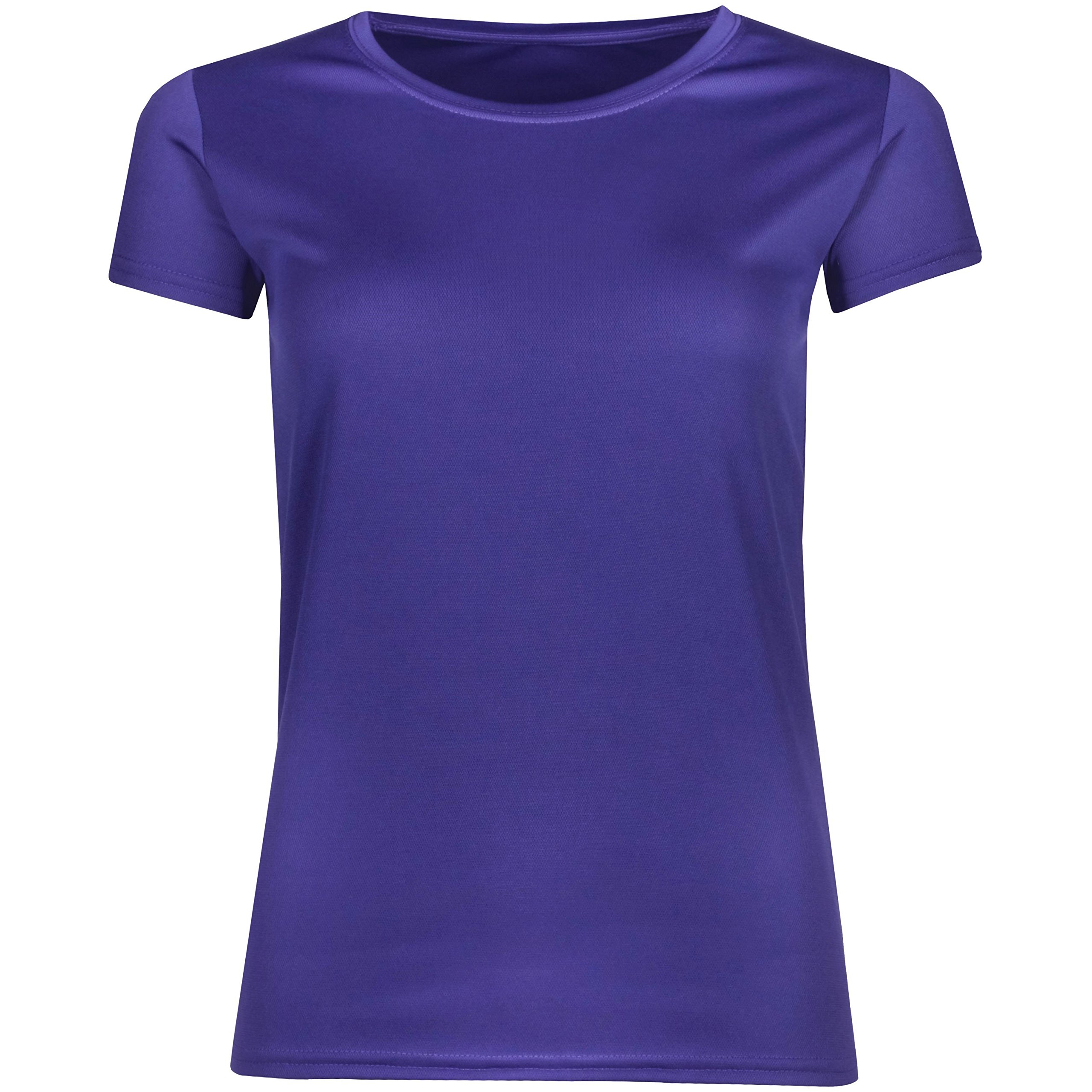 Urban Heritage Women's Plum Purple Breathable Performance Sports T Shirt (L, )