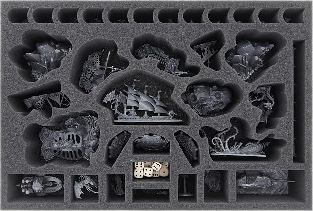 Foto 3 de 6 de Feldherr Juego de Bandeja de Espuma Compatible con Dreadfleet - Caja de Juego de Mesa