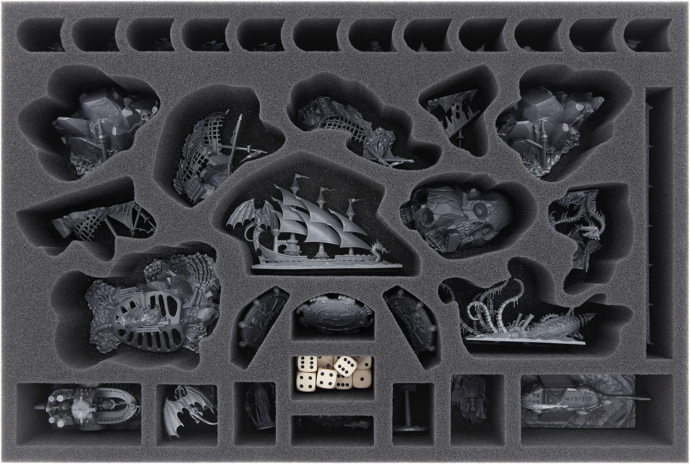 Zestaw półek z pianki Feldherr do Dreadfleet - pudełko na gry planszowe