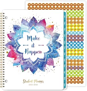 Student Planner 2025-2026 - School Planner 2025-2026, Weekly & Monthly Academic Plannerr, July 2025 - June 2026, 11'' x 8.5'', Student Plannerr for Middle/High School, Holidays, Tabs, Pocket, Stickers