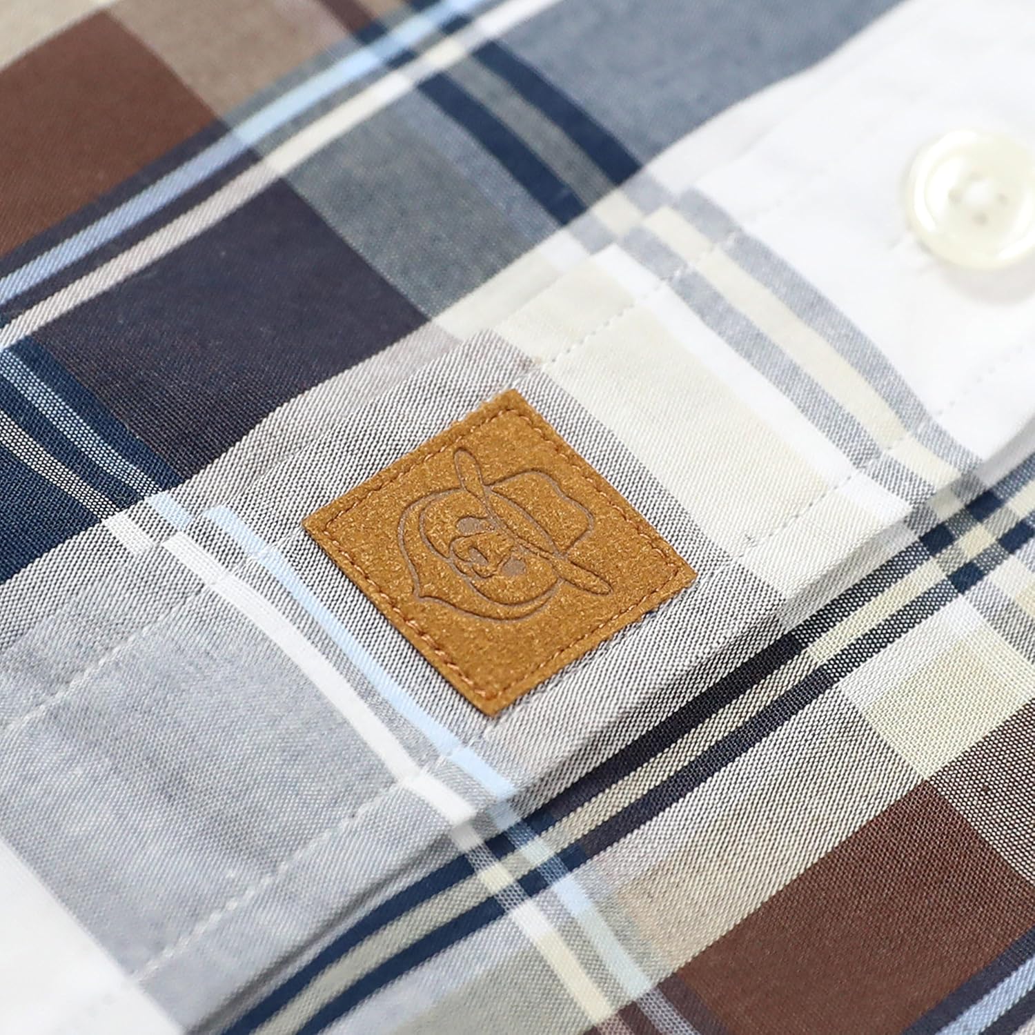 Dubinik® Mens Short Sleeve Button Down Shirts Soft Breathable Summer Vintage Regular Fit Lightweight Men's Casual Shirt - Image 3