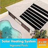 Vista 2 de Smart Pool S601 Inground Pool Solar Heating System, Includes Two 2’ x 20’ Panels (80 sq. ft.) – Made of Durable Polypropylene, Raises Temperature Up