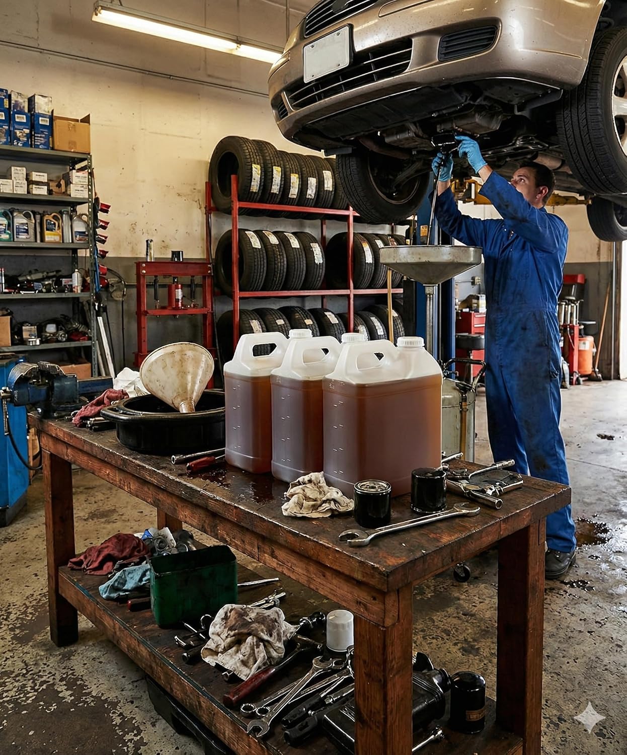 kitchentoolz 2 Gallon Water Jug with Lid – Heavy-Duty HDPE F-Style Plastic Jug for Drinking Water, Camping, Emergency Storage & Utility Liquids – Made in USA - 2 Pack