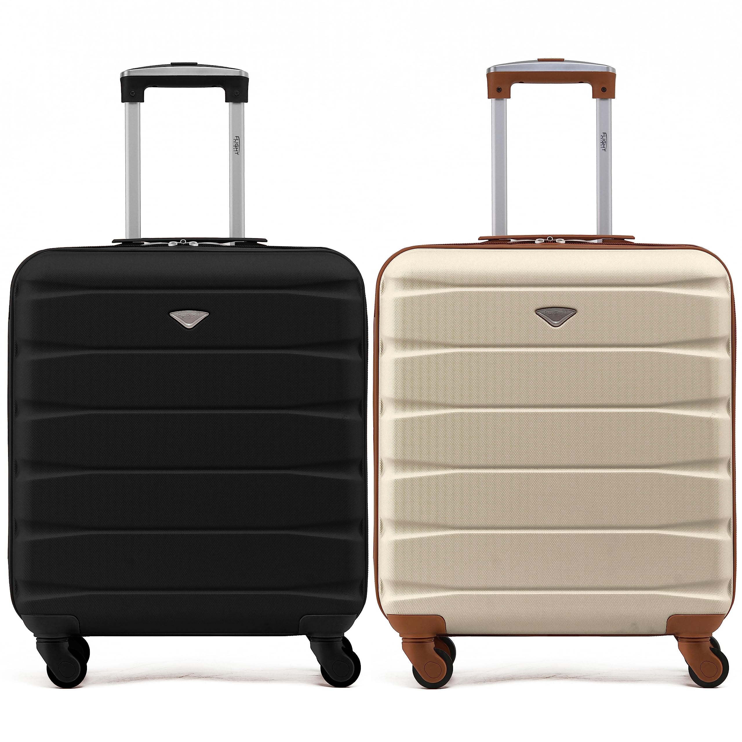 Flight Knight Suitcase Set of 2 Lightweight 4 Wheel ABS Hard Case Cabin Carry On Hand Luggage Approved for Over 100 Airlines Including easyJet, British Airways, Ryanair & Many More 55x35x20cm — view 183