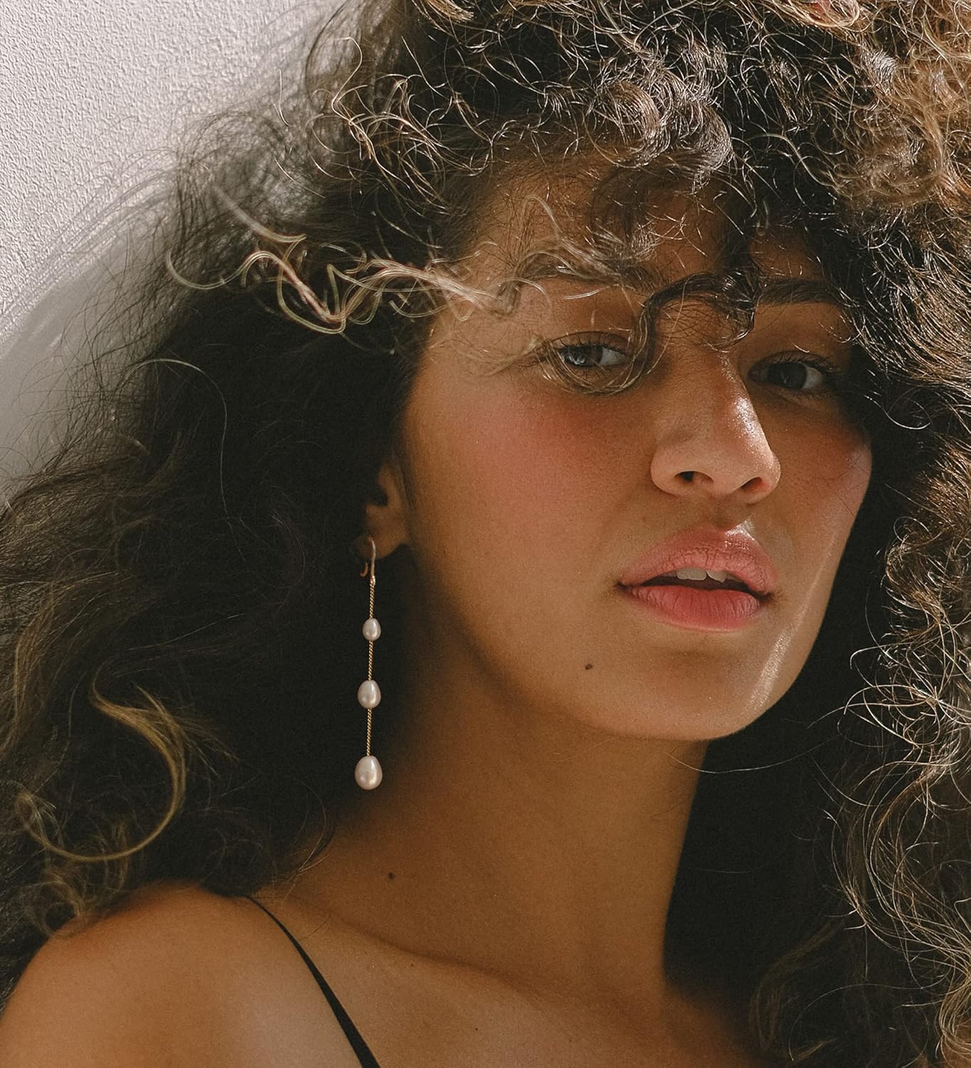 Long Pearl Dangle Earrings for Women Simple Long Drop Pearl Dangling Earrings Bridal Wedding Prom Birthday Gifts Jewelry - Image 3